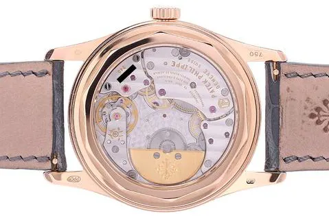 Patek Philippe Calatrava 6000R-001 Rose gold Brown 6