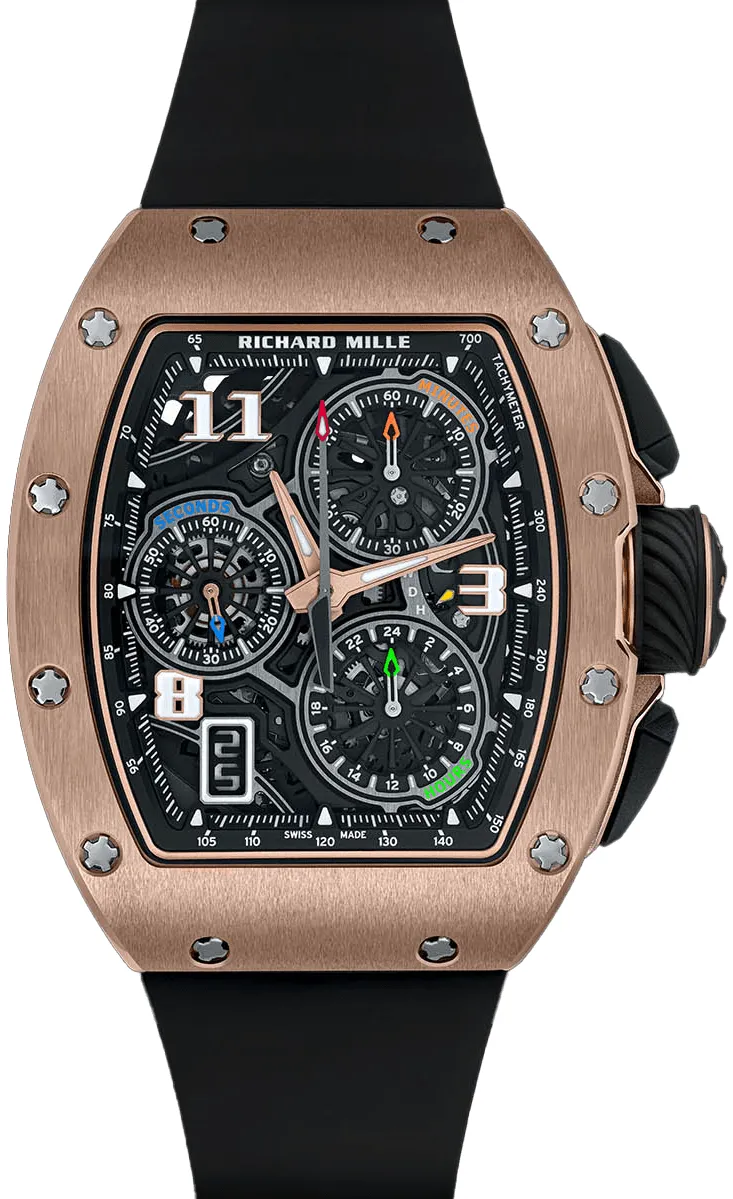 Richard Mille RM72-01 RM72-01 RG 38mm Rose gold Skeletonized