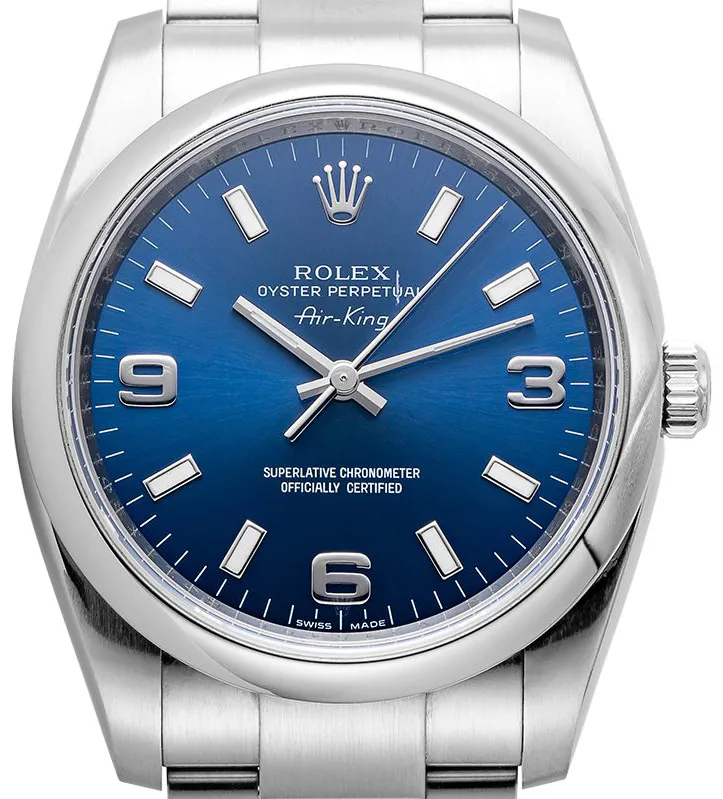 Rolex Oyster Perpetual 114200 34mm Stainless steel Blue