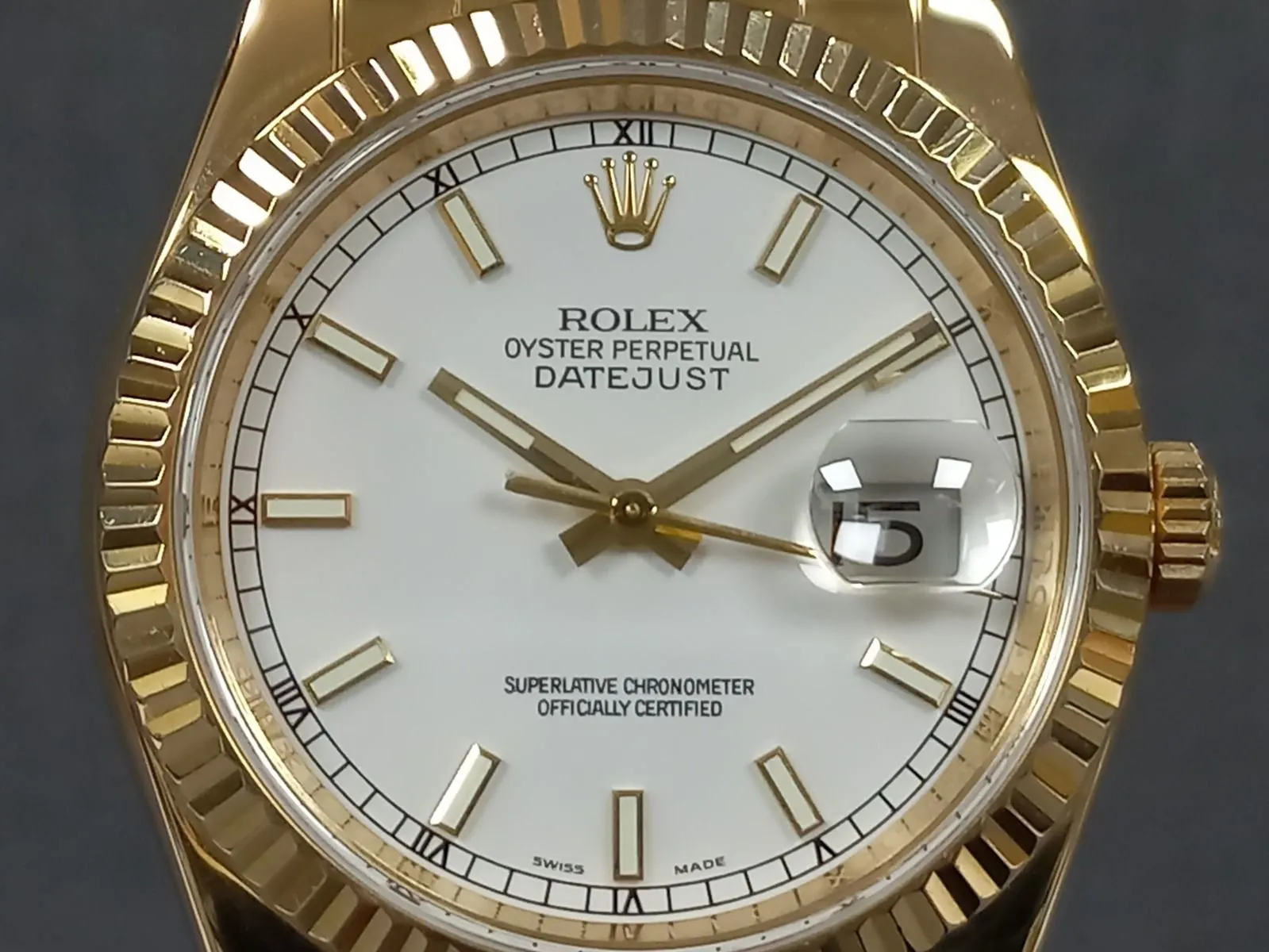 Rolex Datejust 116138 36mm Yellow gold 1