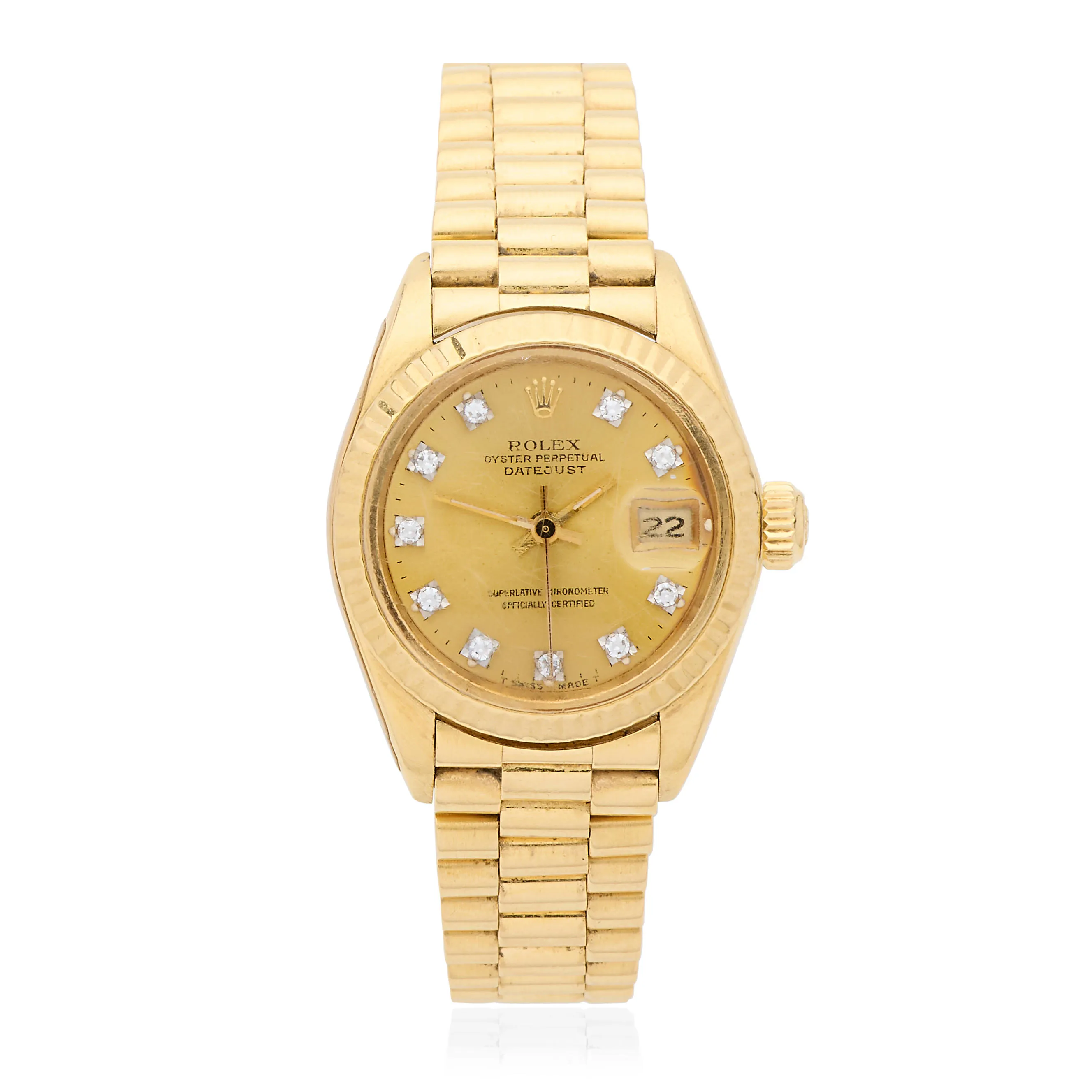 Rolex Datejust 6917 26mm Gold Champagne