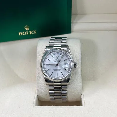 Rolex Day-Date 36 118239 36mm White gold Silver