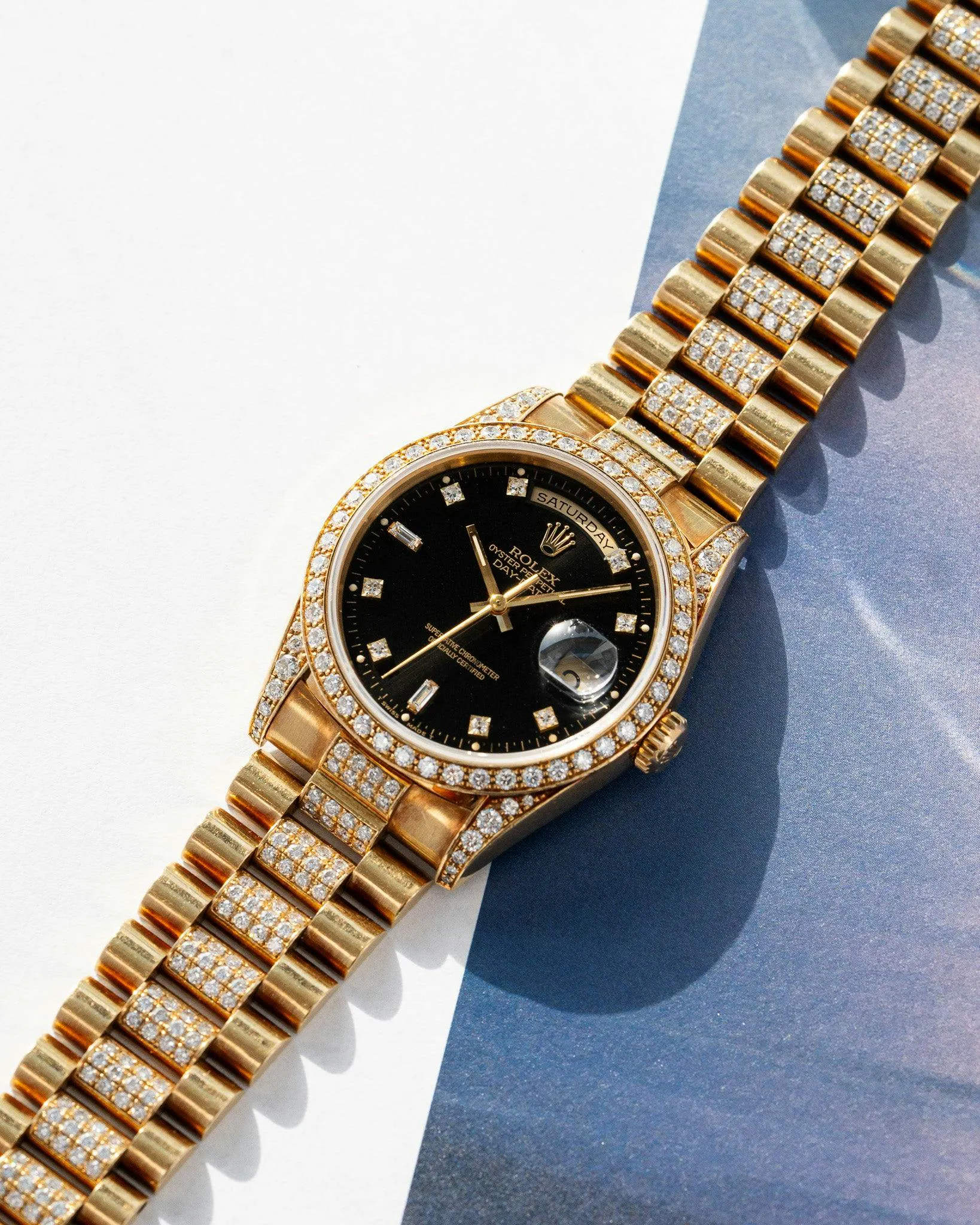 Rolex Day-Date 36 18388 Yellow gold Black 1