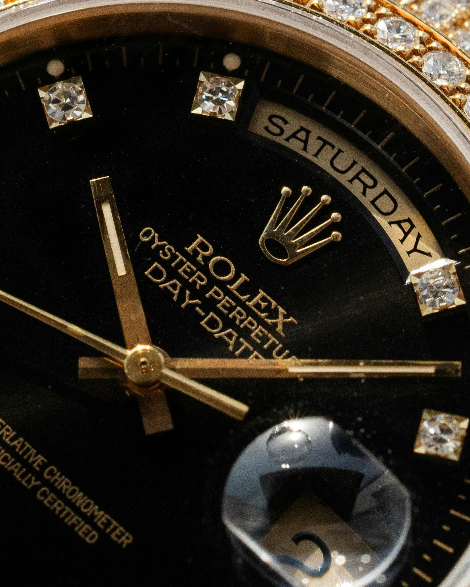 Rolex Day-Date 36 18388 Yellow gold Black 2