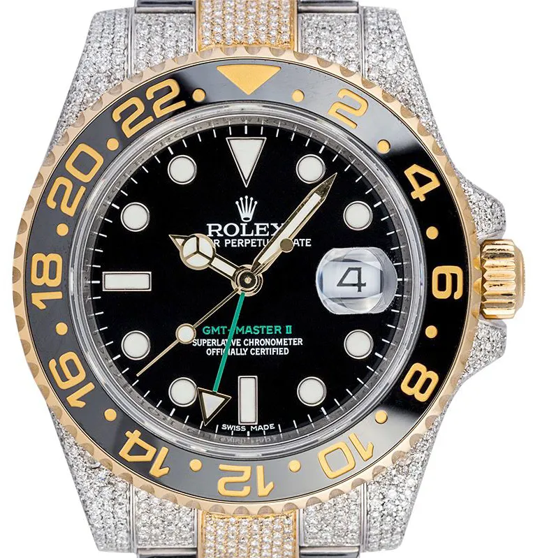 Rolex GMT-Master II 116713LN 40mm Yellow gold and Stainless steel Black