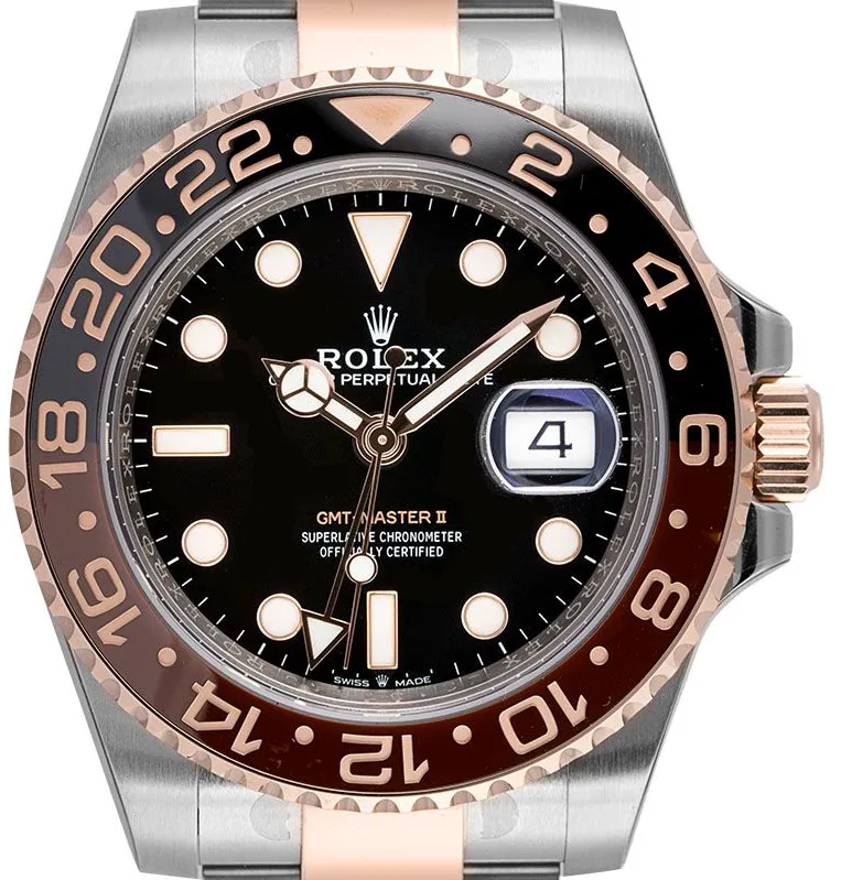 Rolex GMT-Master II 126711CHNR 40mm Rose gold and Stainless steel Black