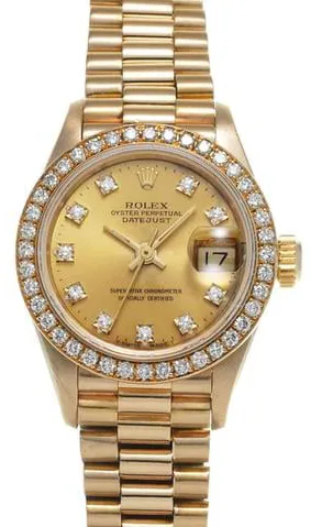 Rolex Datejust 69138G 26mm Yellow gold Champagne