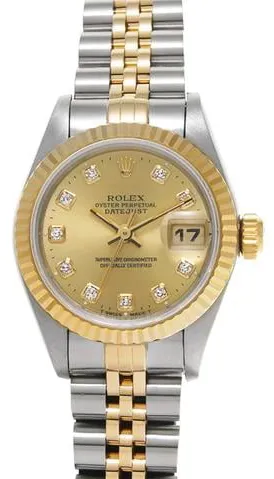 Rolex Datejust 69173G 26mm Stainless steel Champagne