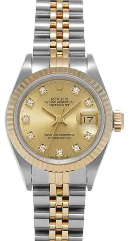 Rolex Datejust 69173G 26mm Stainless steel Champagne