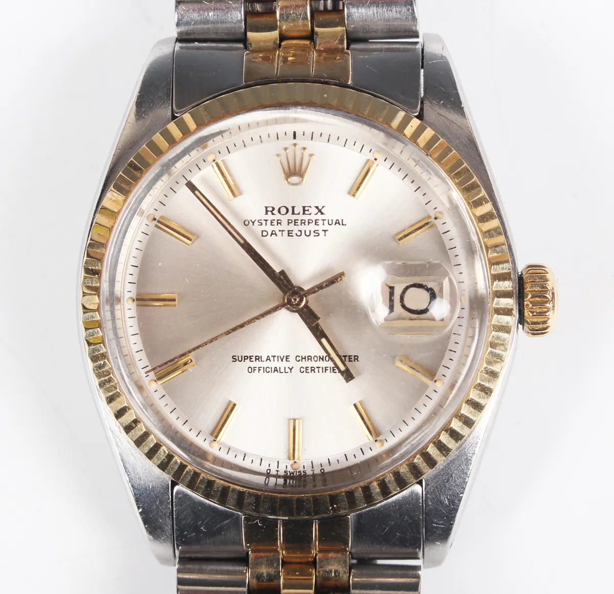 Rolex Datejust 1601 36mm Steel and gold Silver