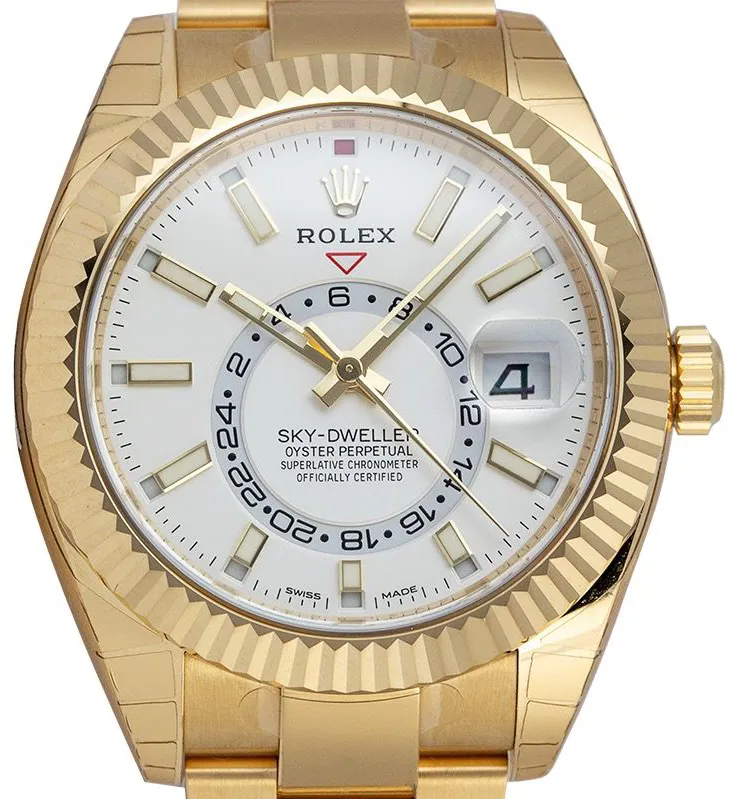 Rolex Sky-Dweller 326938 42mm Yellow gold White