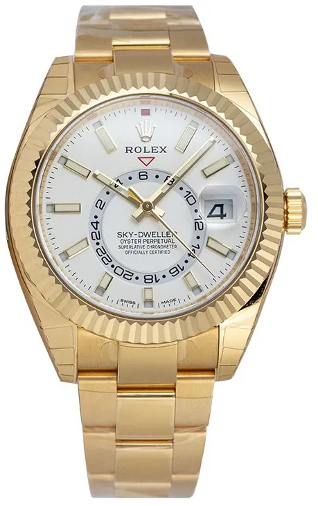 Rolex Sky-Dweller 326938 42mm Yellow gold White 2