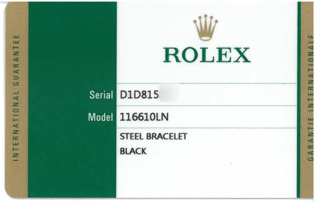 Rolex Submariner 116610LN 40mm Stainless steel and ceramic Black 2