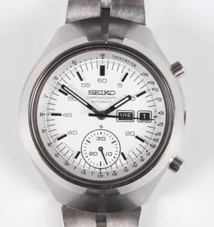 Seiko Chronograph 6139-7100 Stainless steel White