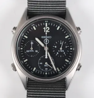 Seiko 7A28-7120 Stainless steel Black