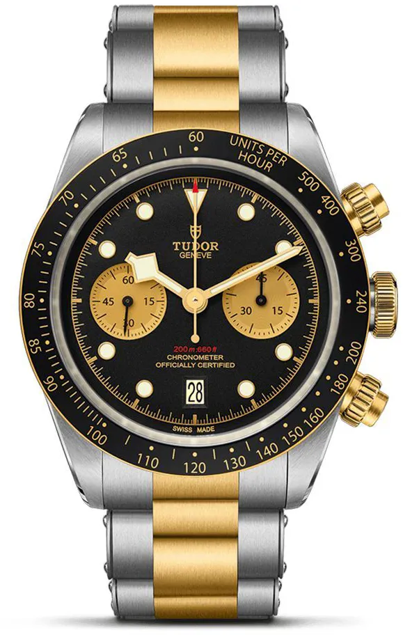 Tudor Black Bay Chrono S&G M79363N-0001 41mm Yellow gold and Stainless steel Black