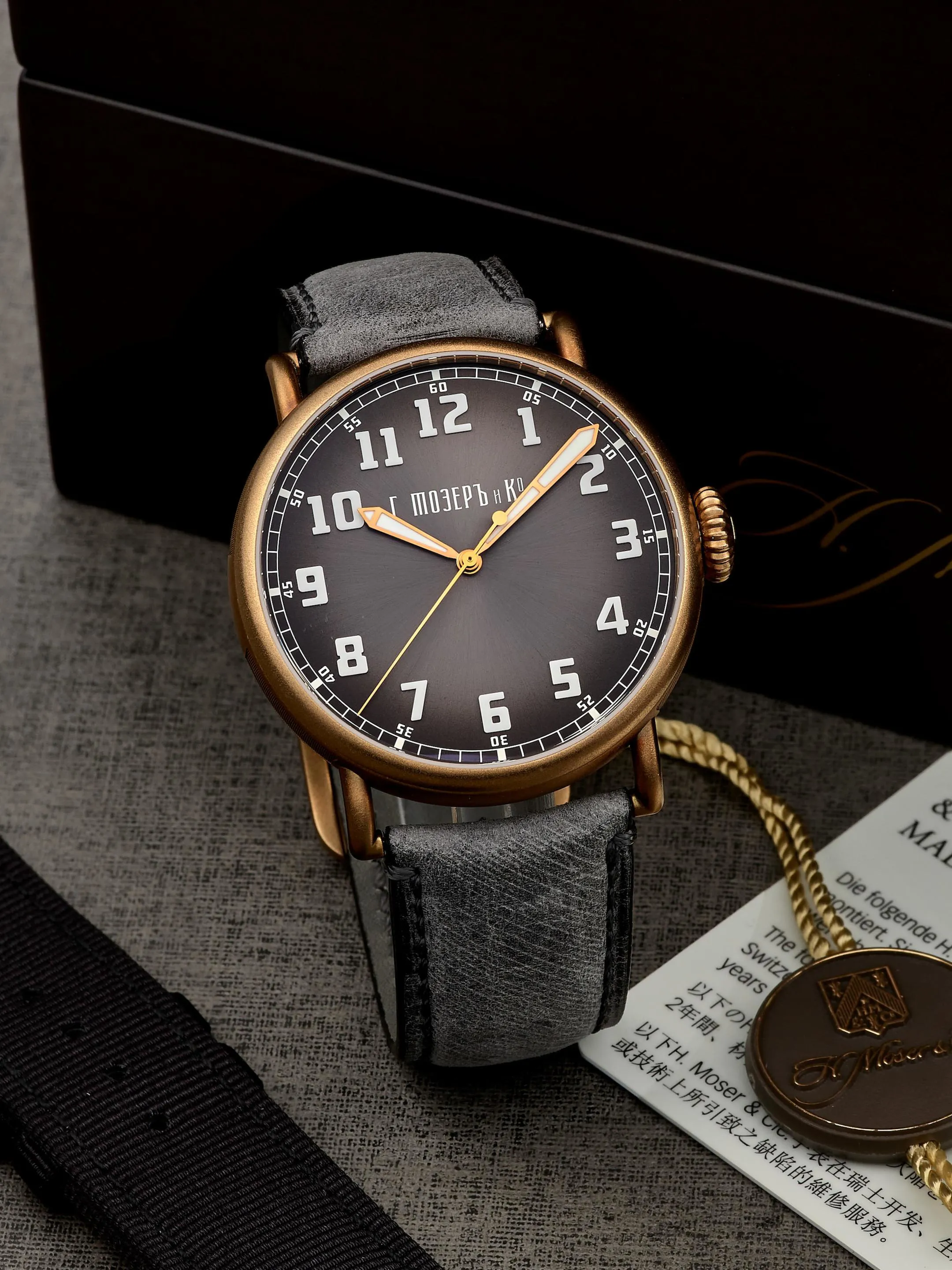 H. Moser & Cie. Heritage 8200-1701 41.5mm Bronze Black