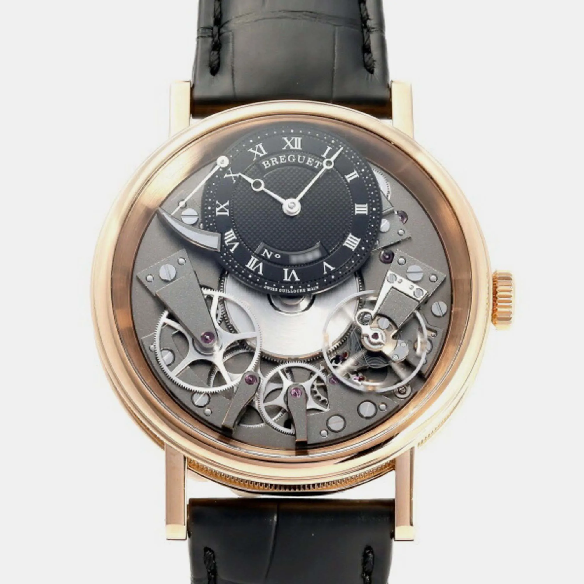 Breguet Tradition 7057br/g9/9w6 40mm Rose gold Black and Gray