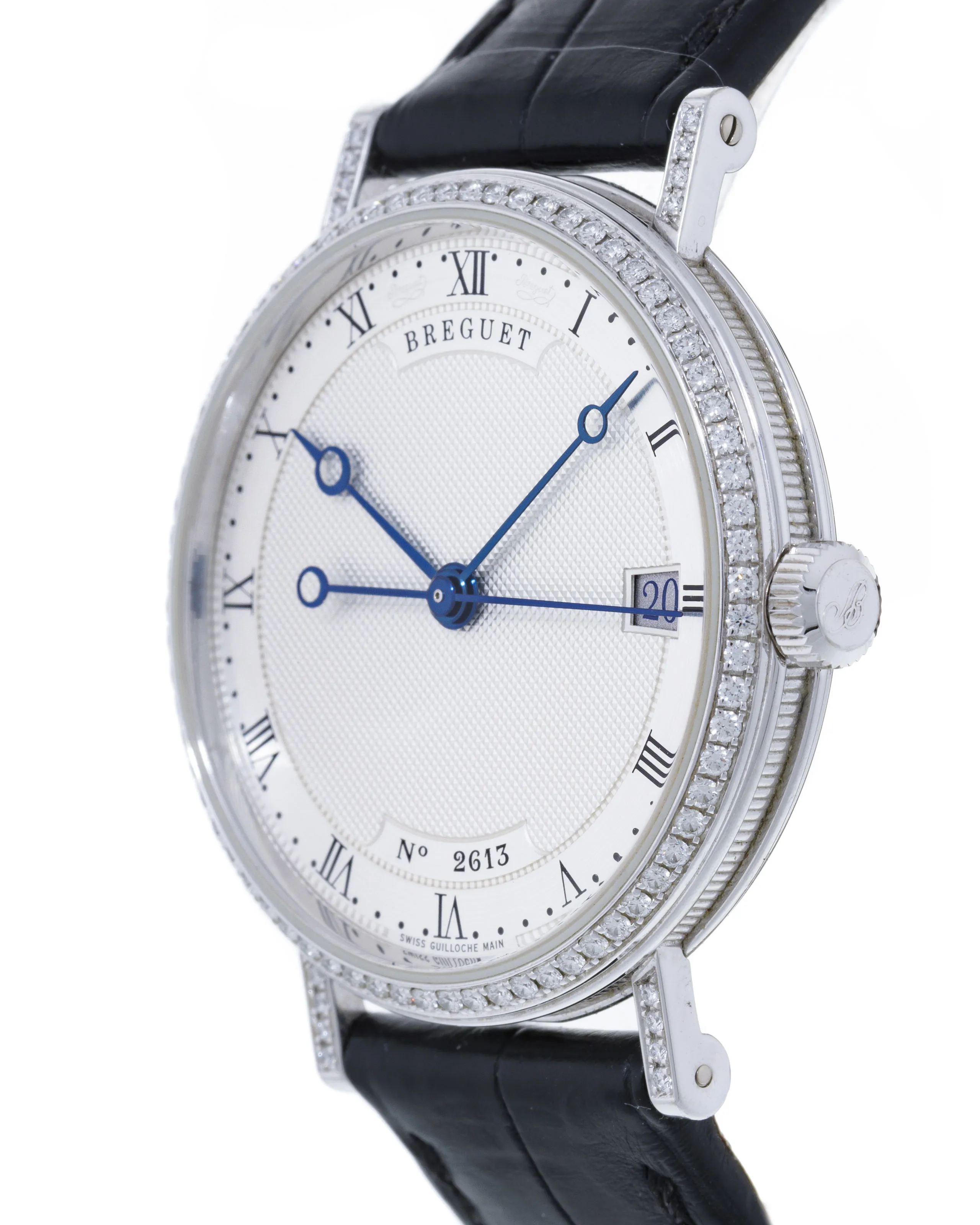 Breguet 9068 34mm White gold and Diamond Silver 1