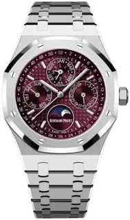 Audemars Piguet Royal Oak Perpetual Calendar 26574BC.OO.1220BC.01 41mm White gold Burgundy