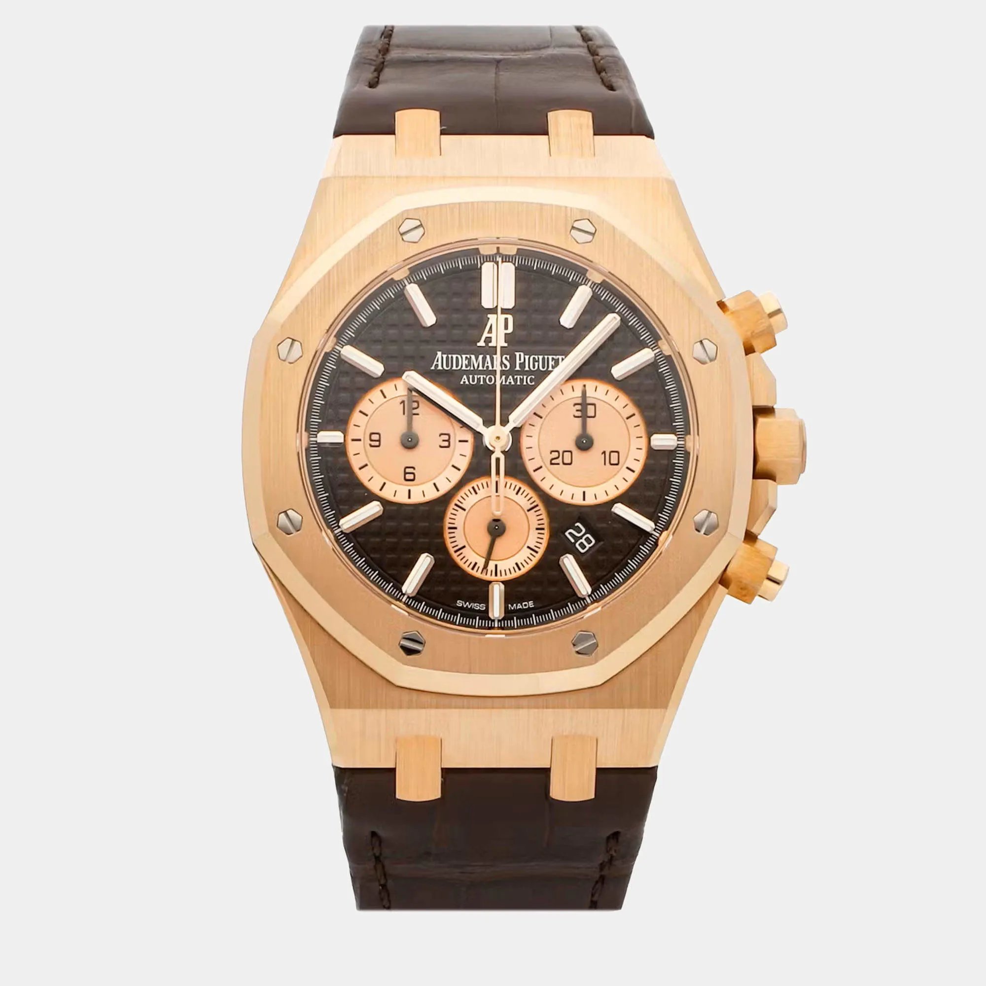 Audemars Piguet Royal Oak 26331OR.OO.D821CR.01 41mm Rose gold Brown