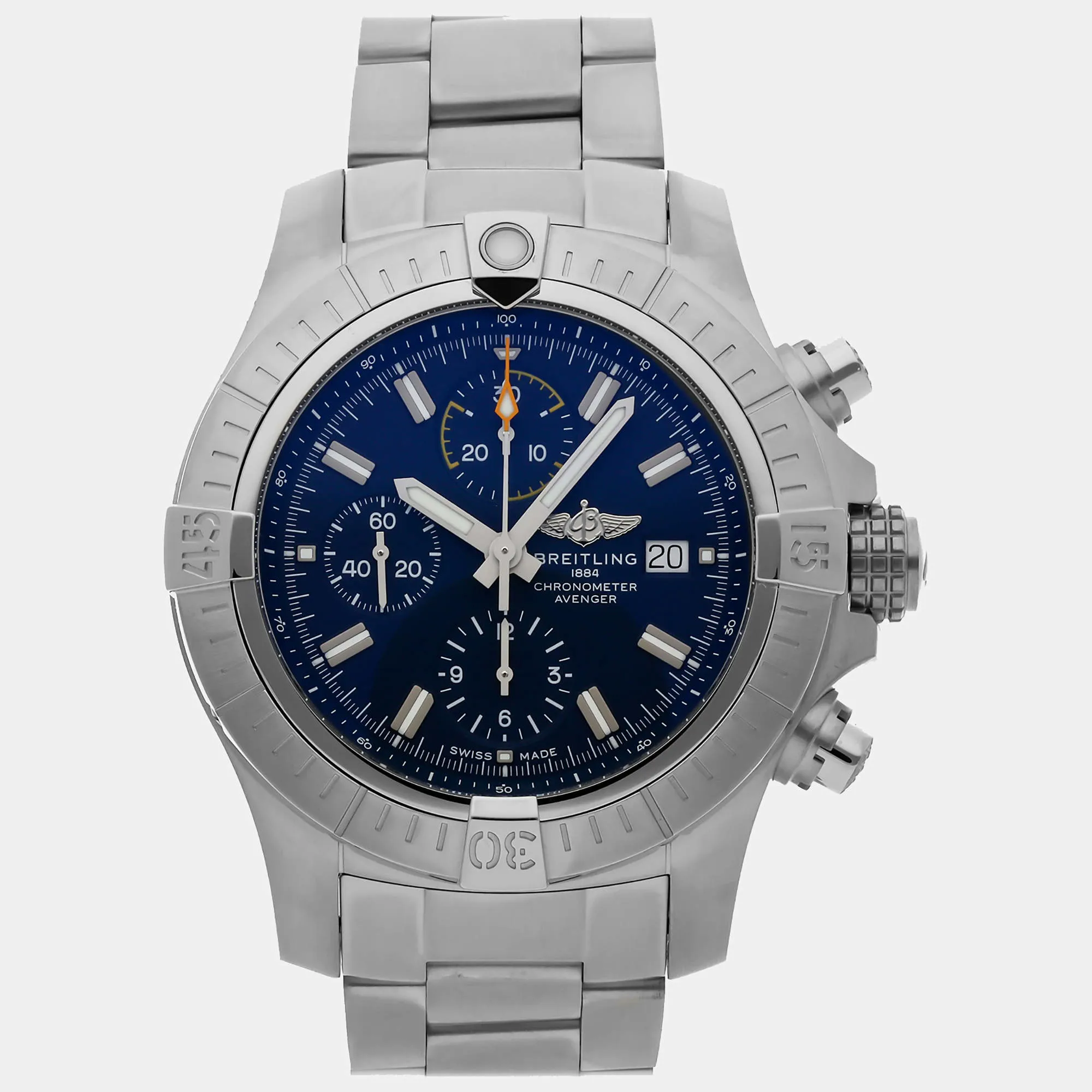 Breitling Avenger A13317101C1A1 45mm Stainless steel Blue