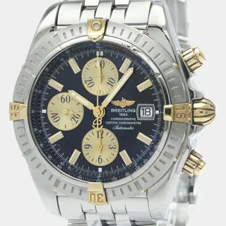 Breitling Chronomat B13356 Yellow gold and Stainless steel Black