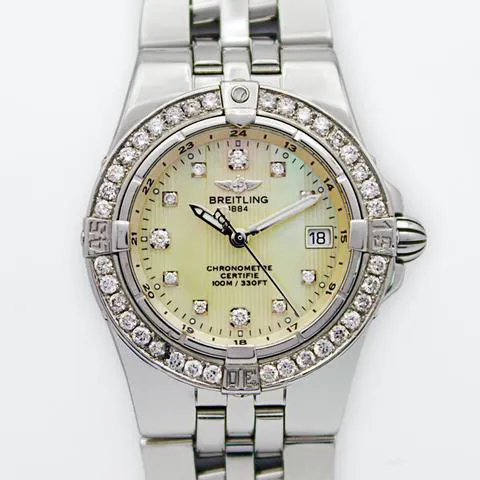 Breitling Galactic A71340 30mm Stainless steel Mother-of-pearl