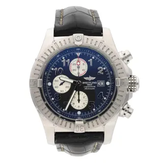 Breitling Super Avenger A13379 48mm Stainless steel Black