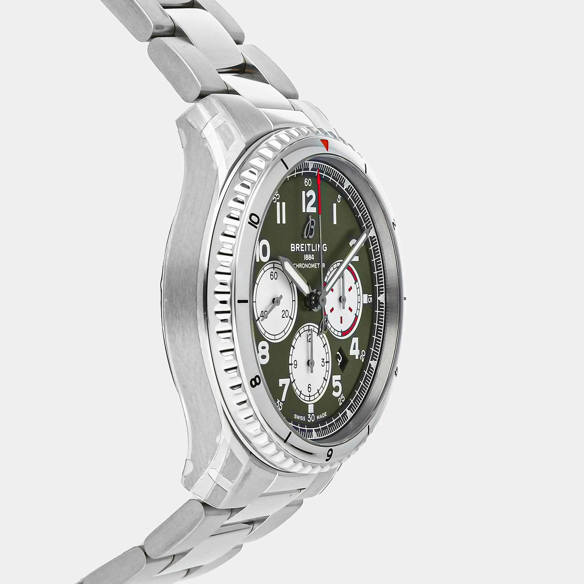 Breitling Aviator 8 AB01192A1L1A1 43mm Stainless steel Green 2