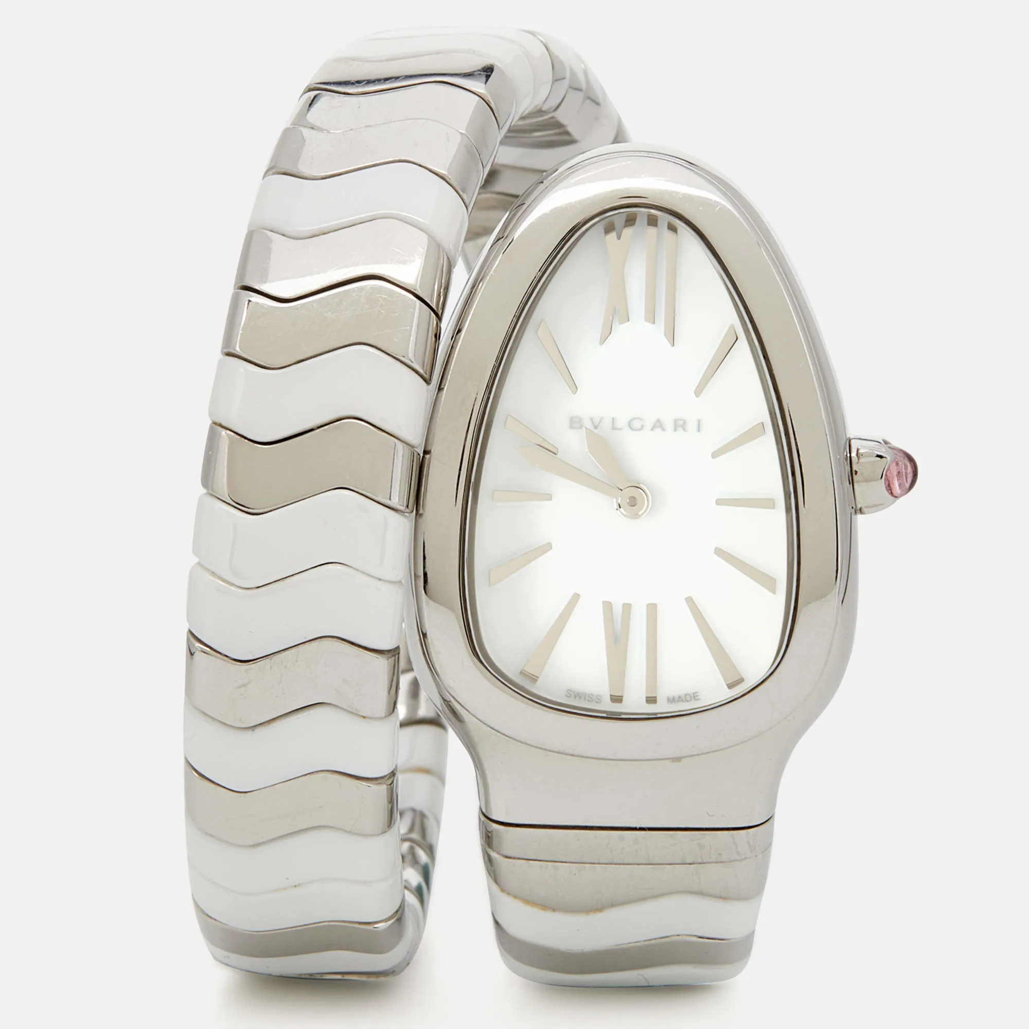 BVLGARI Serpenti 102182 35mm Stainless steel White