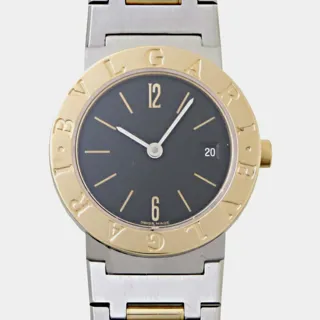 Bulgari Bvlgari Bvlgari BB26SGD Yellow gold and Stainless steel Black