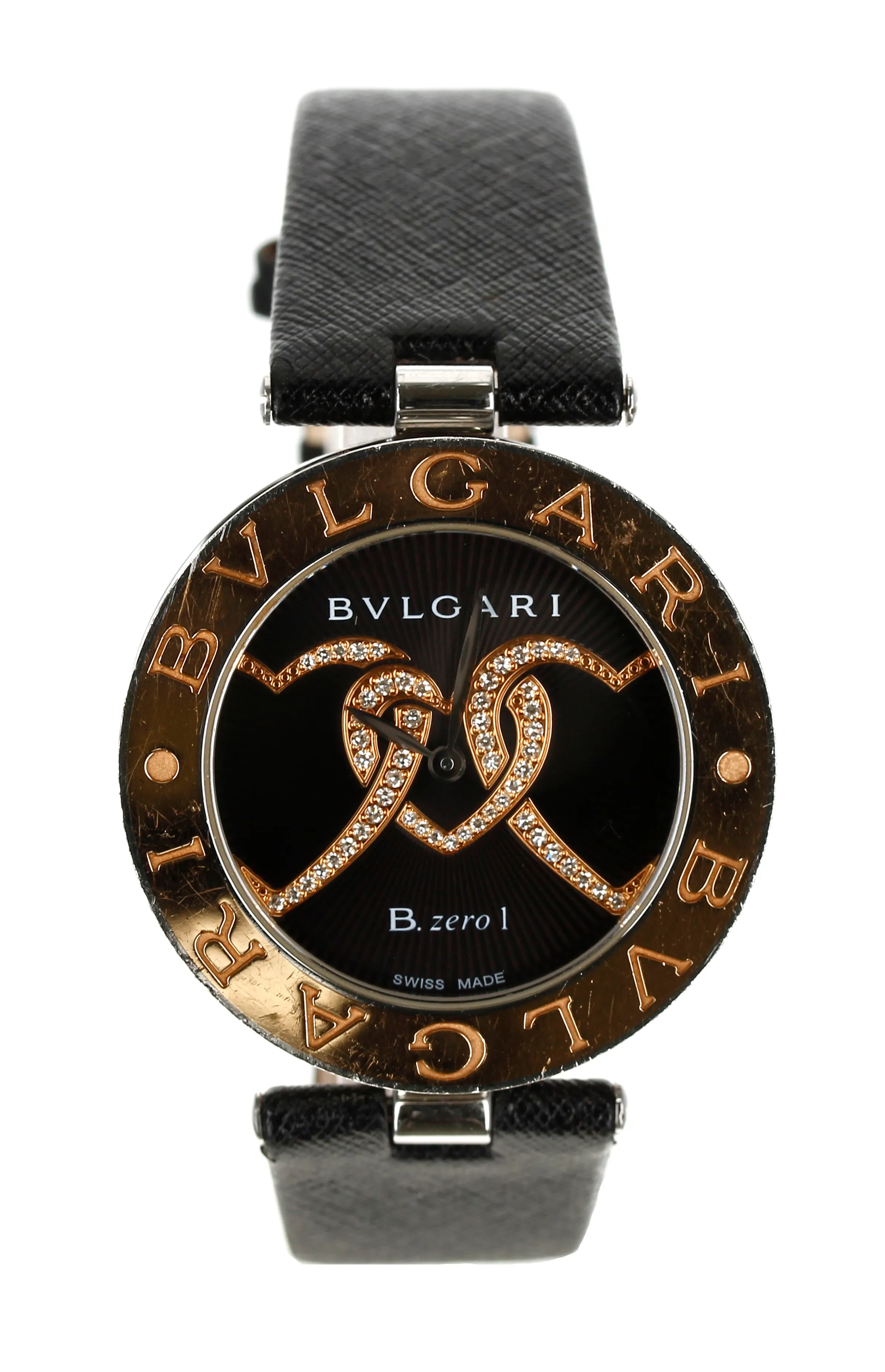 Bulgari B.zero1 BZP35S 35mm Yellow gold and Stainless steel Black