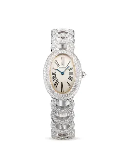 Cartier Baignoire 1955 White gold and Diamond Silver