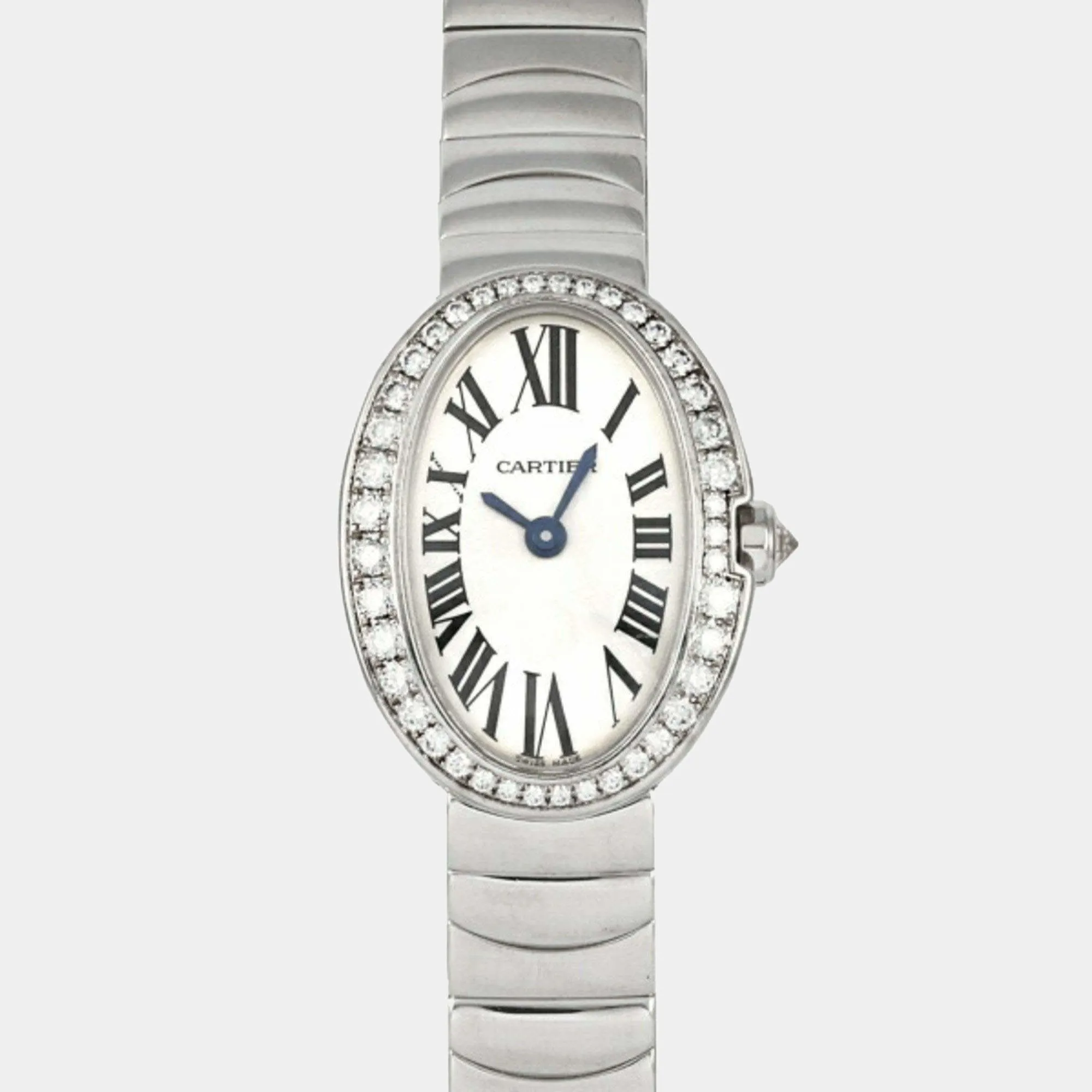 Cartier Mini Baignoire WB520025 20mm White gold and 18k white gold