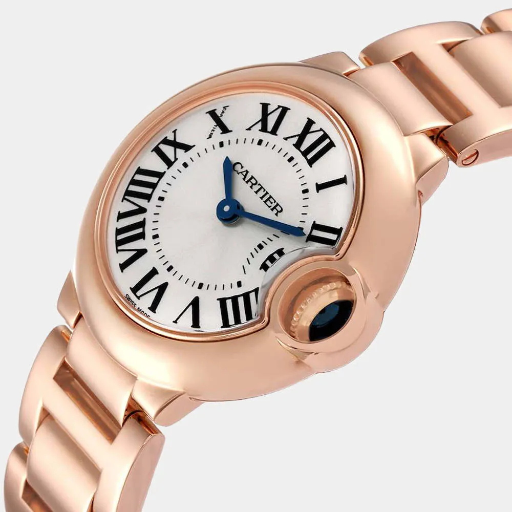 Cartier Ballon Bleu W69002Z2 28mm Rose gold and 18k rose gold Silver 1