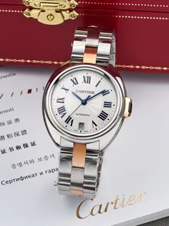 Cartier Clé de Cartier 3856 Rose gold and Stainless steel Silver