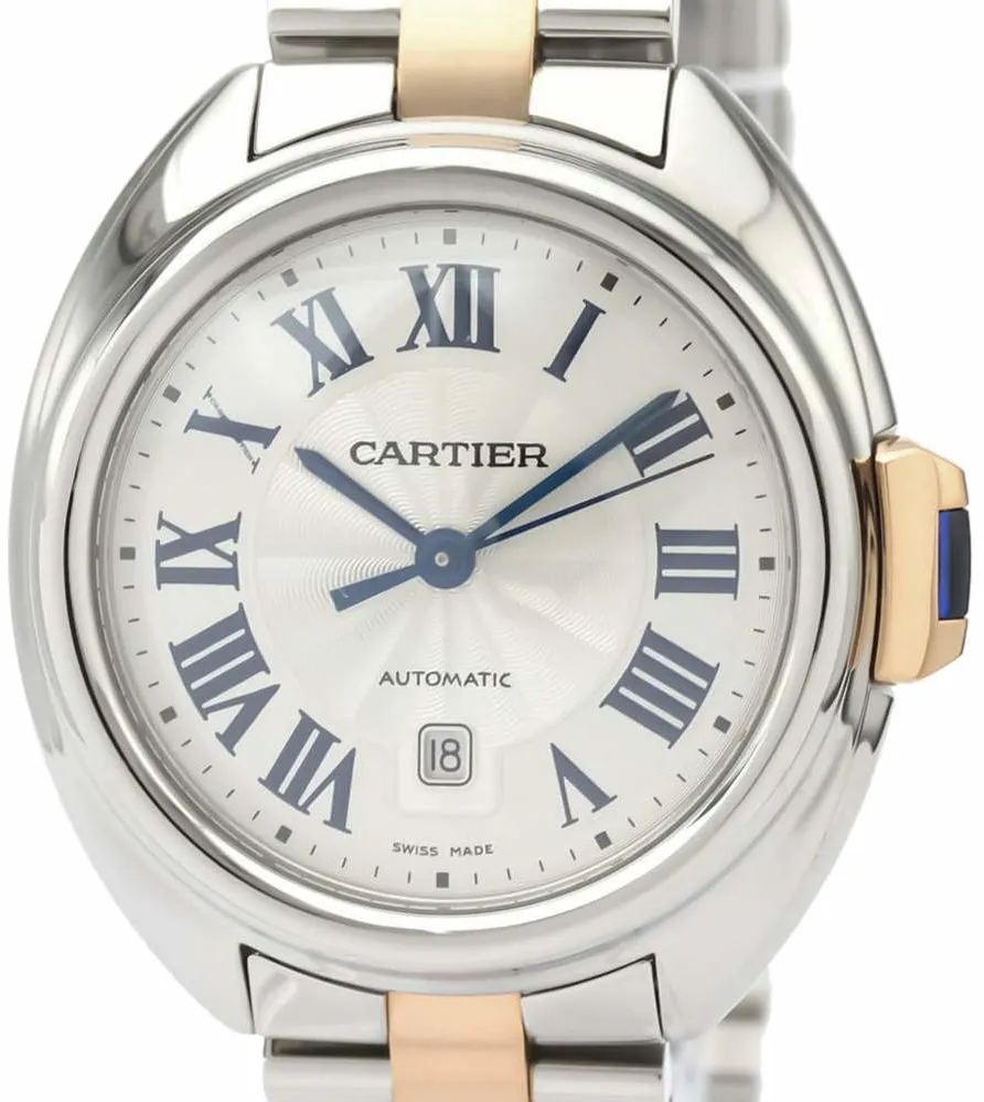 Cartier Clé de Cartier W2CL0004 31mm 18k rose gold & stainless steel Silver 1