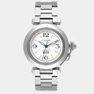 Cartier Pasha C W31074M7 Stainless steel White