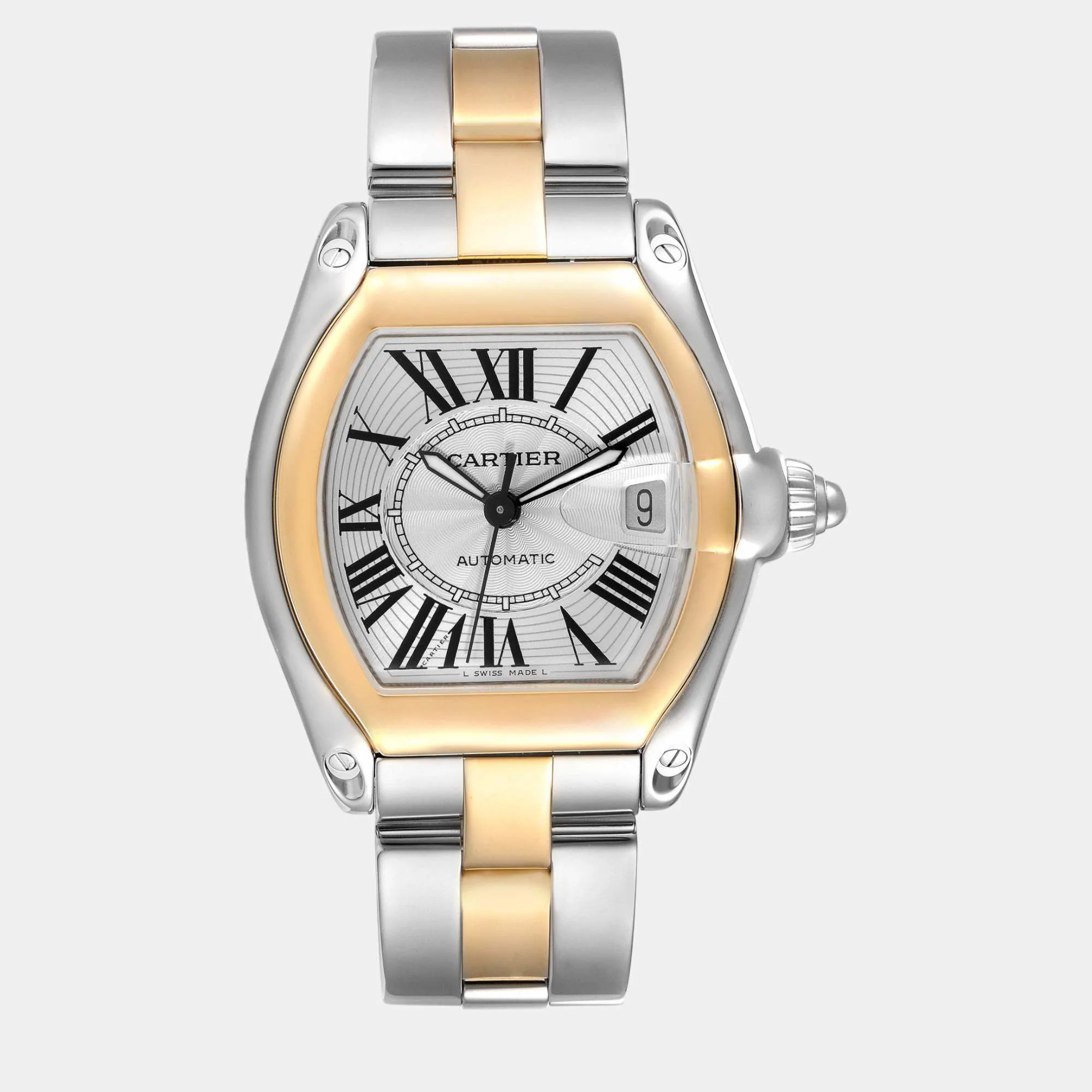 Cartier Roadster w62031y4 38mm Yellow gold and Stainless steel and 18k yellow gold Silver