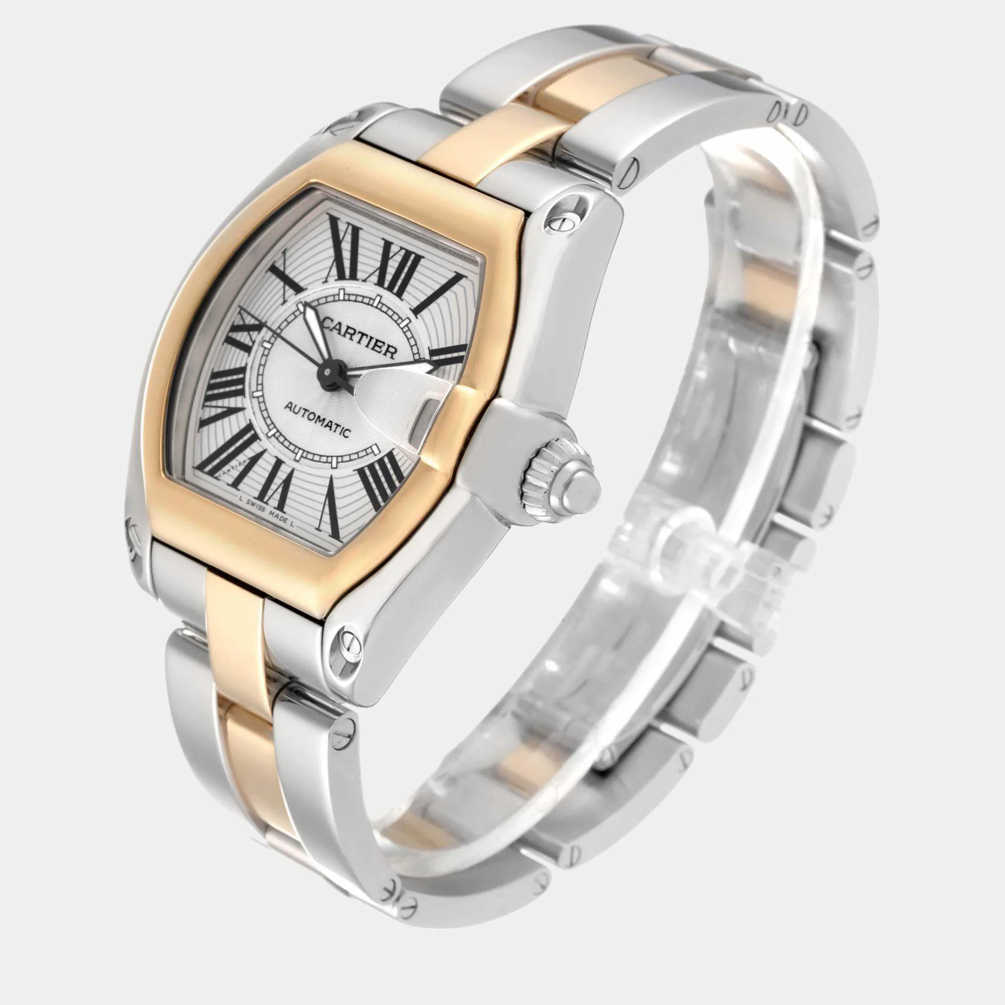 Cartier Roadster w62031y4 38mm Yellow gold and Stainless steel and 18k yellow gold Silver 3