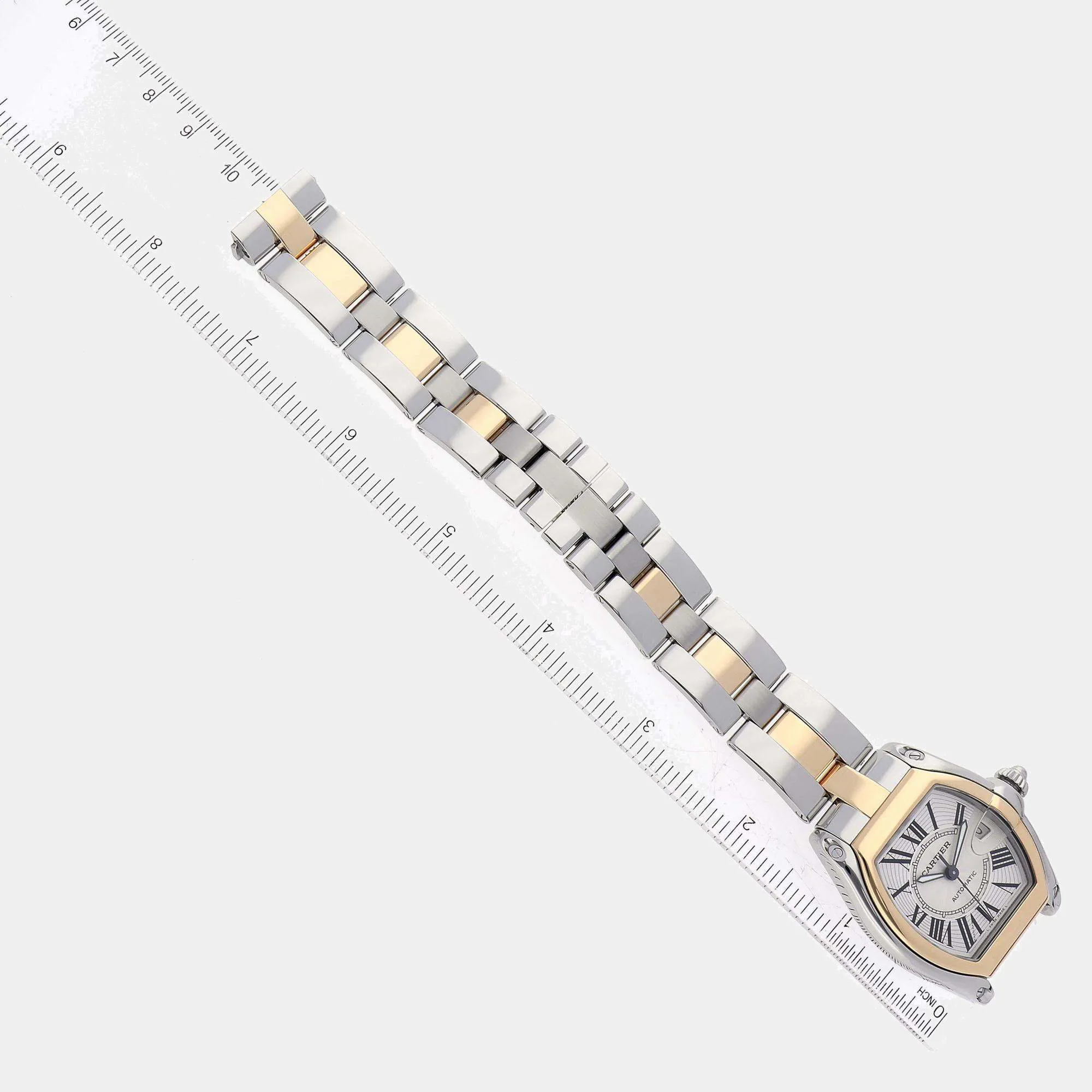 Cartier Roadster w62031y4 38mm Yellow gold and Stainless steel and 18k yellow gold Silver 6