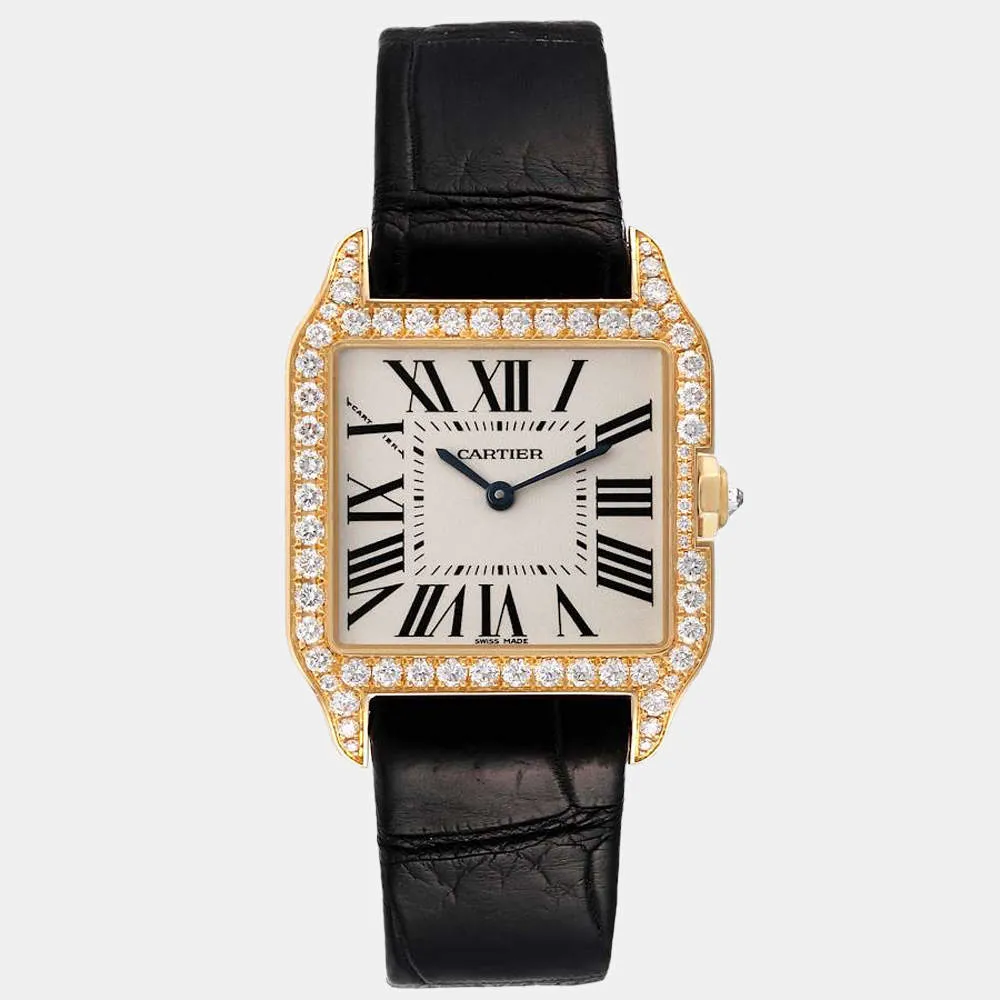 Cartier Santos WH100351 25mm Yellow gold and 18k yellow gold