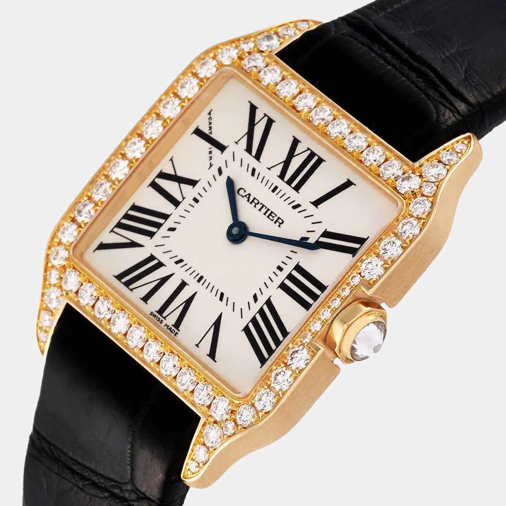 Cartier Santos WH100351 25mm Yellow gold and 18k yellow gold 2