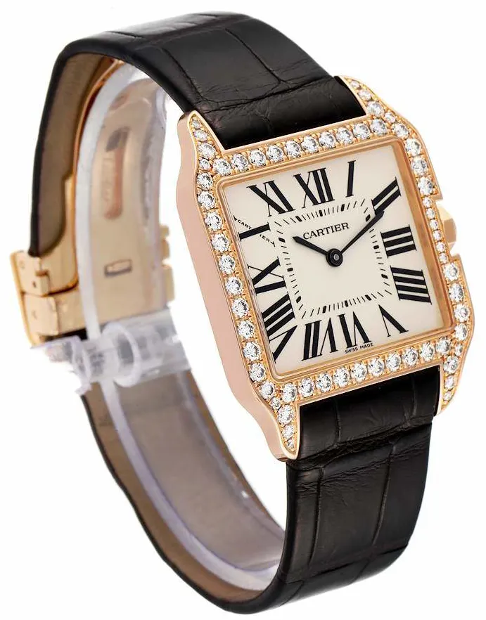 Cartier Santos WH100351 25mm Rose gold and 18k rose gold 4