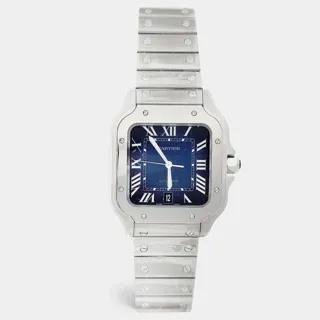 Cartier Santos WSSA0030 Stainless steel Blue