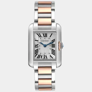 Cartier Tank Anglaise Rose gold and Stainless steel