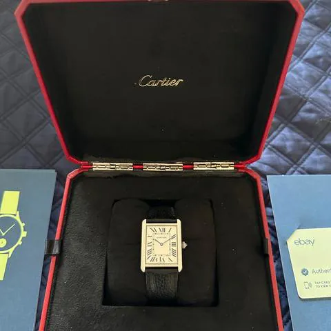 Cartier Tank Solo 3169 27mm Stainless steel White 5