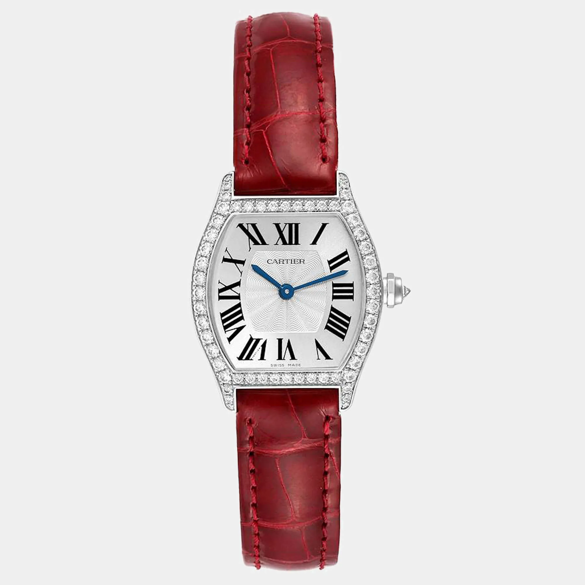 Cartier Tortue WA501007 24mm White gold and 18k white gold