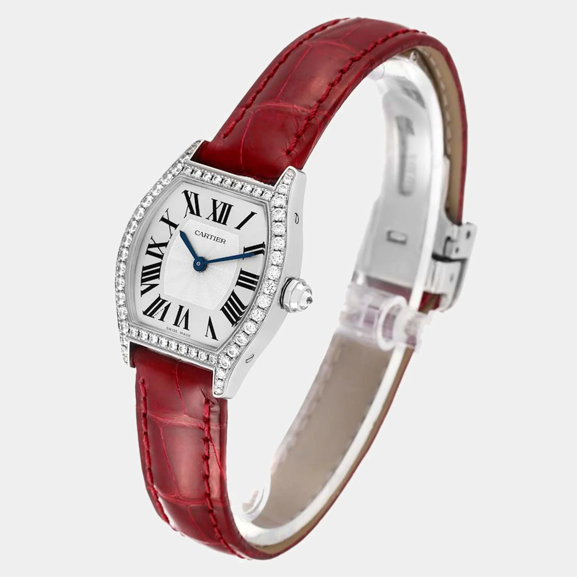 Cartier Tortue WA501007 24mm White gold and 18k white gold 2